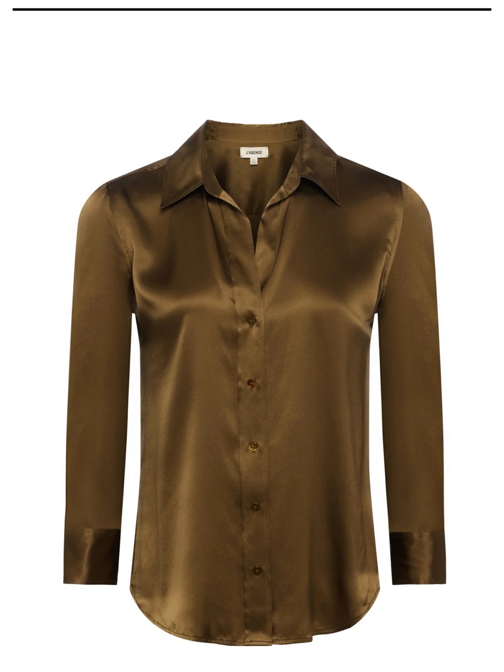 L’Agence 3/4” Sleeve Dani Silk Shirt - Picture 2 of 5